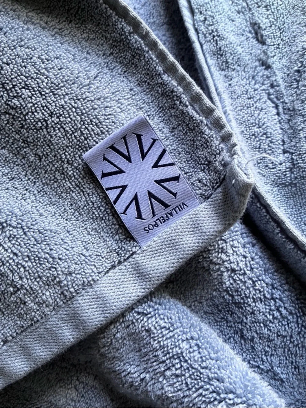 Villafelpos Cotton Light Blue Bath Towel
